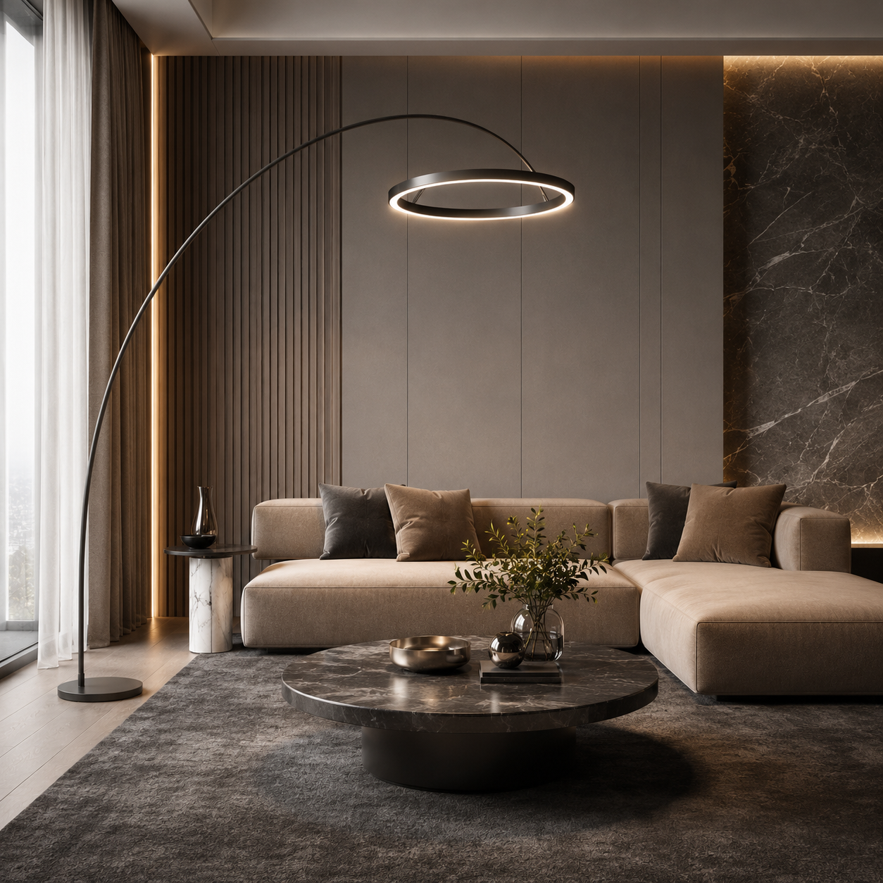 Blissmetica™ Grand Arc Floor Lamp