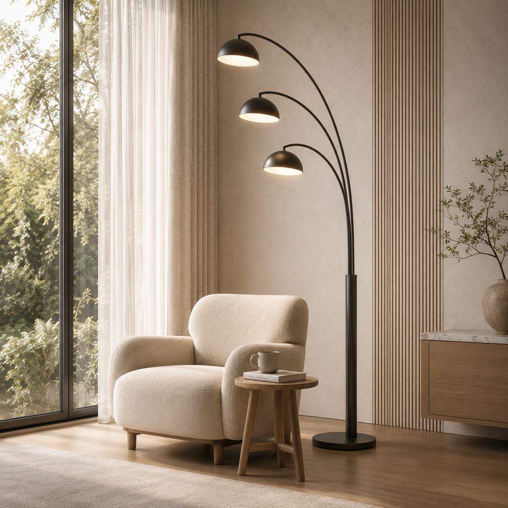 Blissmetica™ Triple Arc Floor Lamp